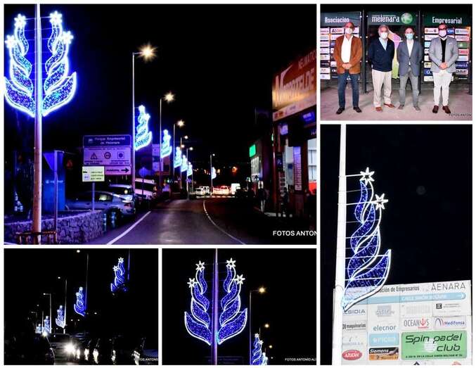 El encendido de la decoración navideña tuvo lugar este viernes/Antonio Alí.